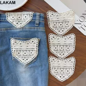 LAKAM 1 / Chiếc Thắt Lưng Mở Rộng, Điều Chỉnh Rỗng Ren Quần Jean Thắt Lưng Mở Rộng, Bà Bầu Cotton Thắt Lưng Cho Quần Jean