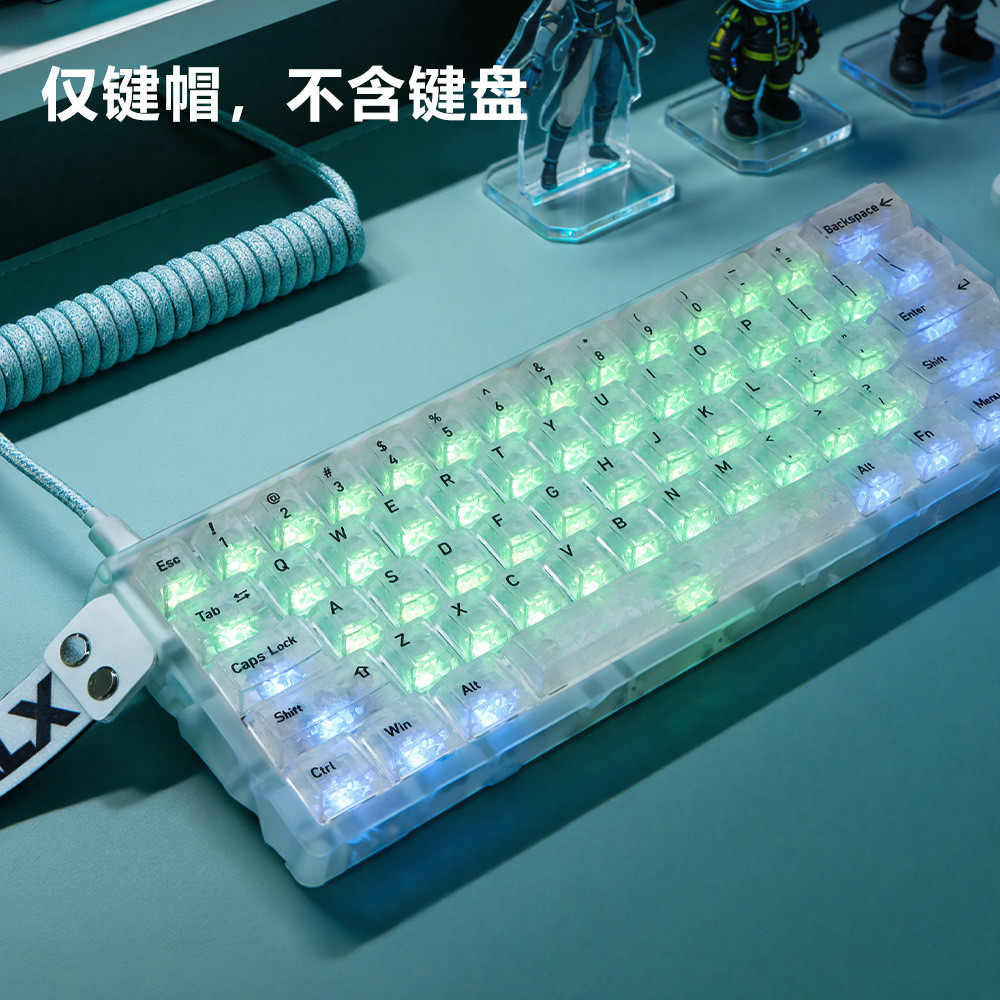 Keycap Carbon Xuyên Led Dành Cho Bàn Phím Cơ , Bàn Phím He Keycap Trong Suốt - 139 Phím - Keycap Bàn Phím - CooBe Store | BigBuy360 - bigbuy360.vn