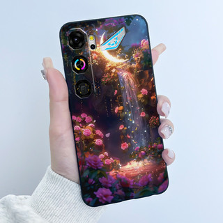 Dành Cho ZTE Nubia Neo 5 GT Ốp Lưng Điện Thoại Z2570N Thỏ Tình Yêu Dễ Thương Màu Đen Ngộ nghĩnh Silicon Mềm Vỏ Bảo Vệ Cho Nubia Neo5 GT 5G Vỏ