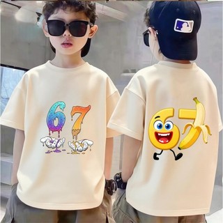 COD✅ (Hồ Chí Minh)-67 Áo phông in nhân vật số nguyên tố！Áo phông trang phục nam trẻ cho mùa hè✨-10
