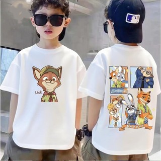 COD✅ (Hồ Chí Minh)Hàn Quốc, quần áo trẻ em, in hình Zootopia, phù hợp cho trẻ trai#153