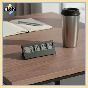 Hẹn giờ đếm ngược hiển thị kỹ thuật số lớn B & N Hẹn giờ đếm ngược 999 ngày yên tĩnh để thiền Quản lý thời gian cho trẻ em Khối lượng và độ sáng có thể điều chỉnh.