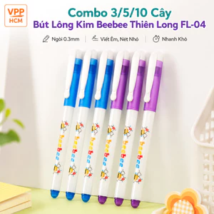 Combo 3/5/10 Cây Bút Lông Kim Beebee Thiên Long FL-04 Ngòi 0.3mm - Viết Êm, Nét Nhỏ, Nhanh Khô