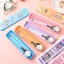 Labububumu Muỗng Dễ Thương Nĩa Đũa Bộ Ba Mảnh Hoạt Hình Giá Trị Cao Học Sinh Trẻ Em Bộ Đồ Ăn Tiện Lợi 6.11
