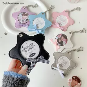 # HB # Phong Cách Hàn Quốc Ngôi Sao Thời Trang Đựng Thẻ Ảnh Cô Gái Dễ Thương Thần Tượng 3Inch Lưu Trữ Ảnh Hoạt Hình Bapa Trang Trí Móc Khóa Quà Tặng.