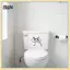 B & N 2 chiếc Nắp bồn cầu ngộ nghĩnh - Trang trí phòng tắm tự dính có khuôn mặt biểu cảm, không có cặn bã Vỏ vệ sinh có thể tháo rời, để trang trí.