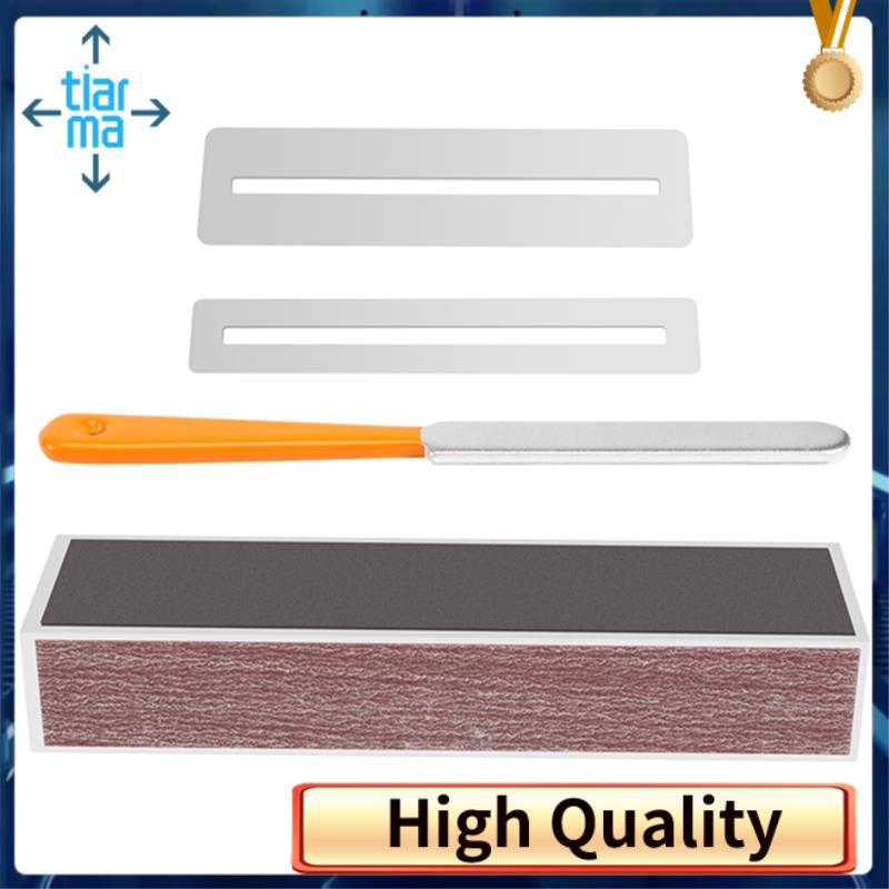 Guitar Fingerboard Luthier Tool - Guitar Fret Crowning Luthier File, Fret Leveling Beam Sanding Leveler Beam và Fingerboard Guard Protector