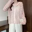 Mùa Hè 2026 Phong Cách Mới Mỏng Hơi Trong Suốt Thường Ngày Tương Phản Màu Sọc Rời Cardigan Chống Nắng Áo Có Mũ Trùm Đầu Nữ
