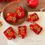 Gong Xi Fa Cai ~ Năm Mới May Mắn Phong Bì Màu Đỏ Kẹp Tóc Lễ Hội Dễ Thương Kẹp Tóc Mũ Đội Đầu Năm Mới Trung Quốc Kẹp Trước Mặt FCZD