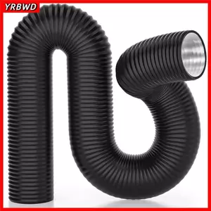 Ống dẫn khí YRBWD, Ống thông hơi máy sấy cách nhiệt bằng lá nhôm, Bảo vệ 3 lớp chuyên nghiệp 6 inch Ống xả linh hoạt Làm mát sưởi ấm