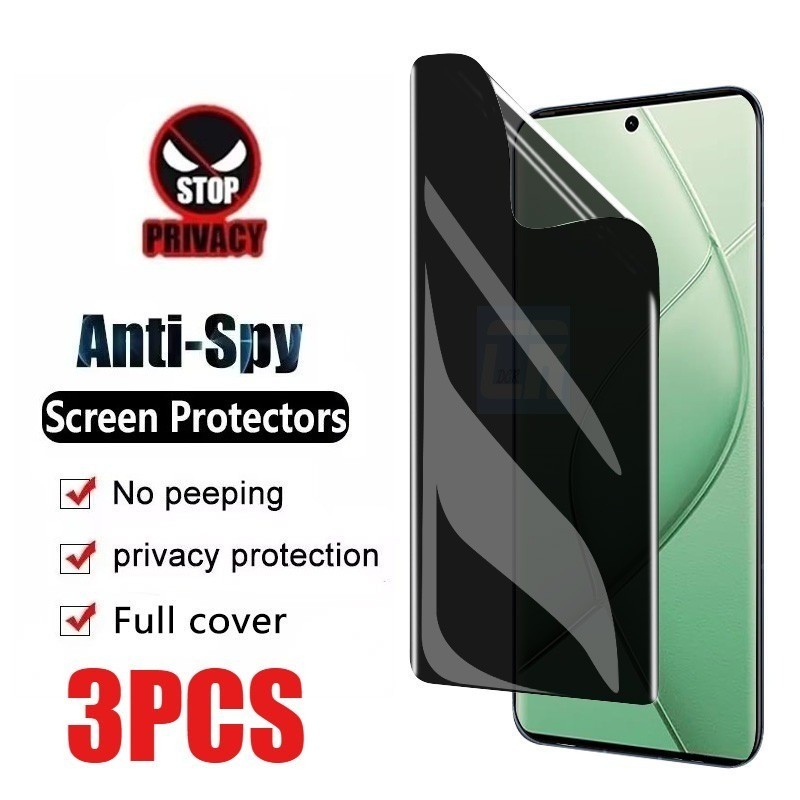 3 Miếng Dán Bảo Vệ Màn Hình HD Mềm Cho Redmi K100 K70 K70E K80 K90 Pro Max Siêu Chống Rơi Chống Gián Điệp Riêng Tư Chống Ánh Sáng Xanh Hydrogel Phim Mờ