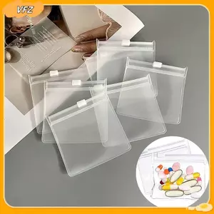 VFZ 1 / 5 / 10 chiếc Túi đựng thuốc Túi đựng thuốc có khóa kéo Túi đựng thuốc trong suốt có thể tái sử dụng Túi đựng thuốc trong suốt tự niêm phong Túi đựng thuốc du lịch Lưu trữ Louislifecool