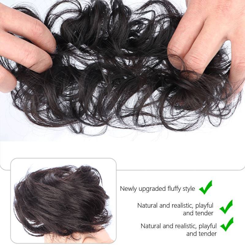 Trong kho tổng hợp xoăn Bun lộn xộn Claw chignon Clip đàn hồi tóc scrunchies hairpieces: Cá Tuyết