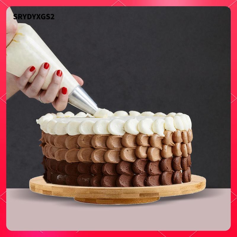 Xoay Khay Gỗ Đế Bánh Xoay Đĩa Phục Vụ Đĩa Tròn Bằng Gỗ Tấm Xoay Cho Tủ Bếp Mặt Bàn Gia Đình