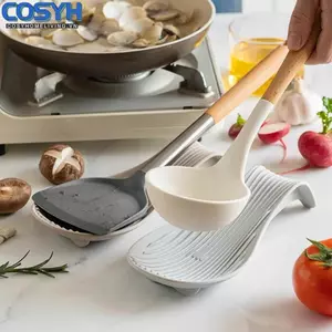 <cosyh>Large Heat-resistant Spoon Rest for Countertop Reusable Kitchen Utensil Holder