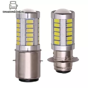Tweeduj 1PC PX15D BA20D LED Đèn Sương Mù Tự Động Xe Máy Đèn Pha 33 SMD Đèn Pha VN
