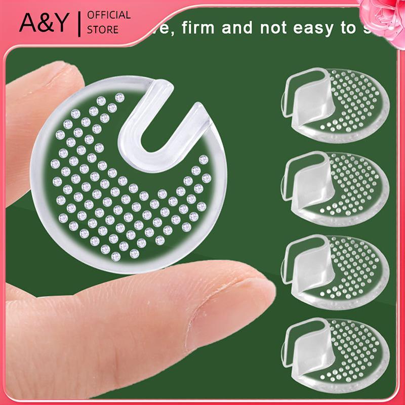 A & Y Silicone Flip Gel Đệm Miếng Lót Nhỏ Chấm Tròn Chống Trượt Flip-flops GEL Chống Trơn Trượt Trong Suốt Giày Chân Trước Miếng Dán Bảo Vệ Ngón Chân.