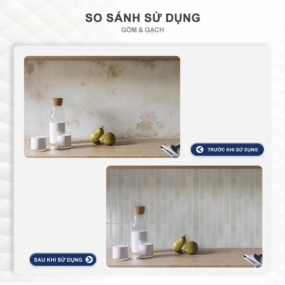 MORCART Miếng dán tường 25 x 20 cm, họa tiết ô dài, decal trang trí tường, phù hợp cho nhà bếp, phòng tắm và tường gạch men, chống nước chống dầu, 1 tấm
