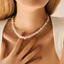 Vòng cổ đính đá thô thời trang, Trang sức Choker pha lê Bohemian dành cho nữ