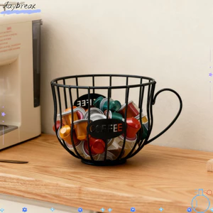 Hộp đựng viên nang cà phê DAYBREAK, Hộp đựng cà phê sáng tạo bằng sắt, Hộp đựng kem cà phê dung lượng lớn thời trang Trang trí nội thất