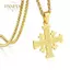 PNPIA- Christian Jerusalem Mặt Dây Chuyền Chữ Thập Nelace Cho Nam Thép Không Gỉ Câu Kinh Thánh Chúa Dây Xích Cầu Nguyện Tôn Giáo Trang Sức Cổ Áo