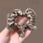 MAUROPOLI Phong Cách Mới Retro Kim Cương Giả Viền Scrunchy Dây Buộc Tóc Đơn Giản Sang Trọng Dây Buộc Tóc Băng Đô