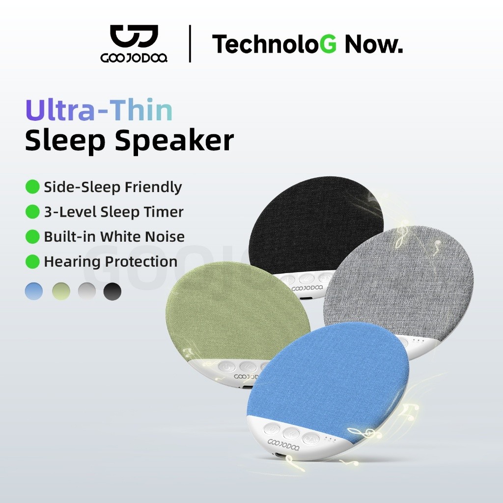 GOOJODOQ Loa Bluetooth Không Dây Siêu Mỏng Cho Giấc Ngủ Mini Di Động Hẹn Giờ Thông Minh Thời Gian Pin Dài