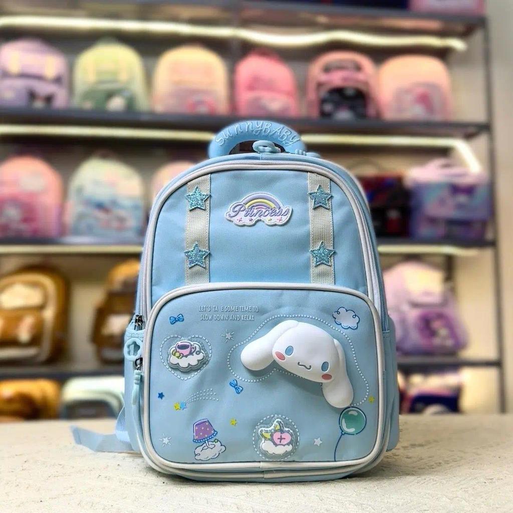 (TẶNG HỘP BÚT) Balo chống gù cao cấp size nhỏ cho bé 14-37kg có CHARM xịn dễ thương hình Kuromi, Melody- Kimbunshop41