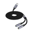 Cáp âm thanh tháo chữ Y Type-C sang 2x 3.5mm 0,5m, Bộ chuyển đổi USB-C Nam sang Dual 3,5mm, Bện Nylon, Dành cho điện thoại Samsung / Pixel, Laptop, Loa, Tai nghe