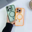 Ốp lưng gắn ống kính, cho iPhone 15, 14, 13, 12, 11, pro max, 15, 14 plus, có bảo vệ camera, acrylic, trong suốt, mờ, cứng, giá đỡ tích hợp, ốp điện thoại từ tính.