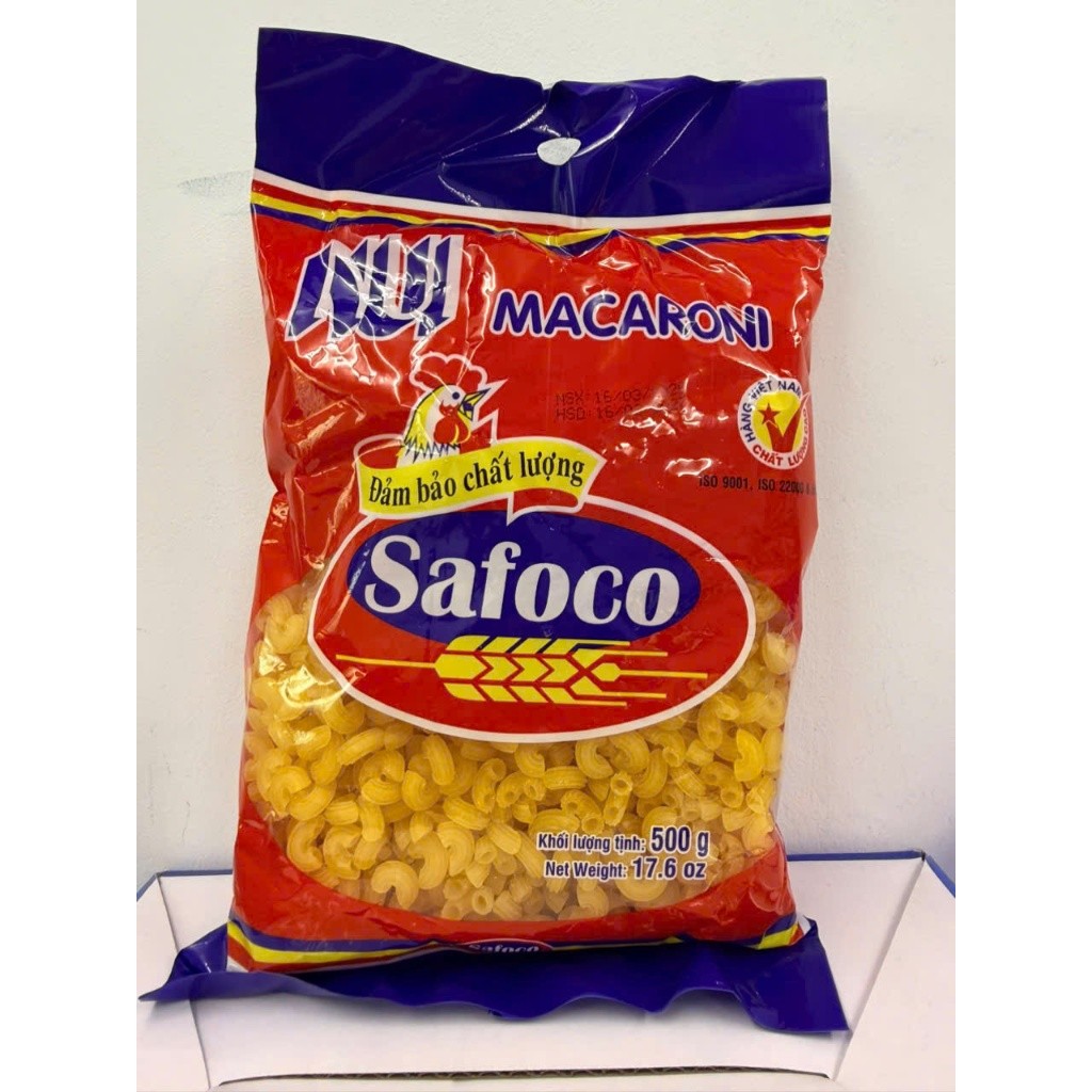 Nui ống nhỏ Safoco túi 500Gr