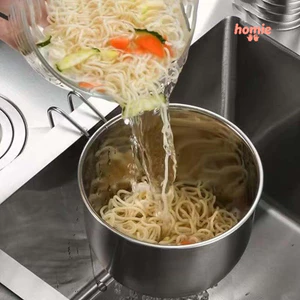 ✨Homie✨ Giỏ Lọc Rác Bồn Rửa Bát Inox Cao Cấp, Treo Bồn Tiện Lợi, Chống Tắc Cống