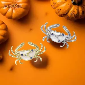 AqToCna 1 Món Thanh Lịch Cung Hoàng Đạo Phụ Kiện Sáng Tạo Ung Thư Động Vật Kim Cương Giả Ngôi Sao Cua Thổ Cẩm Chân Cho Nam Và Nữ Quà Tặng AqToCna