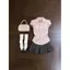 Áo sơ mi JK Mỹ Hàn Quốc Áo sơ mi ngắn tay màu hồng sọc ngắn mùa hè Áo sơ mi bỏ túi Slim-Fit eo hẹp Hot Girl Slimm