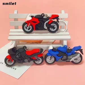 Hộp đựng chìa khóa SMILE, Móc khóa xe máy mát mẻ sáng tạo, Mô hình xe máy hoạt hình Mini Móc chìa khóa Phụ kiện chìa khóa
