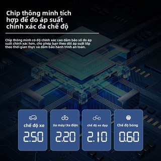 Máy bơm không khí không dây trên ô tô Màn hình kỹ thuật số đa chức năng Máy bơm không khí khẩn cấp Máy bơm lốp ô tô điện