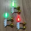 E-WOITD 1 Chuông Đôi Đầu Ném Cần Câu Cá Điện Tử Đèn Dạ Quang Sti Flash LED Có Thể Tháo Rời Chống Thấm Nước Câu Chuyện Đêm E-WOITD