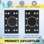 2 Chiếc Mềm Màu Đen Bọt Chà Nhám Miếng Lót Giao Diện Sander Backing Pad Tương Thích Cho RS400 LS130 Sander
