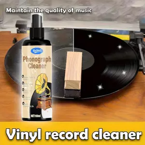 100ml Vinyl LP Record Cleaner Xịt chống tĩnh điện kèm khăn tẩy bụi / vết bẩn cho đĩa ghi bàn xoay saixit2vn