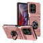 Dành Cho Motorola Moto G Play (2026) Ốp Lưng Hạng Nặng Vòng Xoay Từ Tính Chân Đế Bảo Vệ Khe Cắm Thẻ ẩn Ví