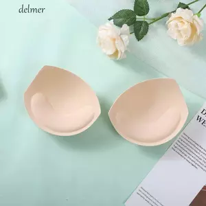 DELMER Chèn Miếng Bọt Biển Nữ Tiện Lợi Đồ Bơi Khỏa Thân Vô Hình 1 Cặp Mỏng Tăng Cường Miếng Lót Ngực