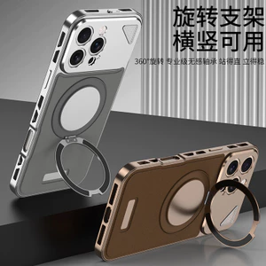 14 Khung Bảo Vệ Series Da Series 15 Khung Xe Apple 13 Có Thể Chơi iphone16pro Xoay Tay Thích Hợp Cho Kim Loại 16promax Với Dòng Giá Đỡ Khóa