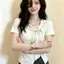 Phiên bản Hàn Quốc Phối ren cổ tròn chấm bi ngắn tay mùa hè 2026 Phong cách mới Ngọt ngào Slim-Fit Slimmer Look Thời trang hẹp @