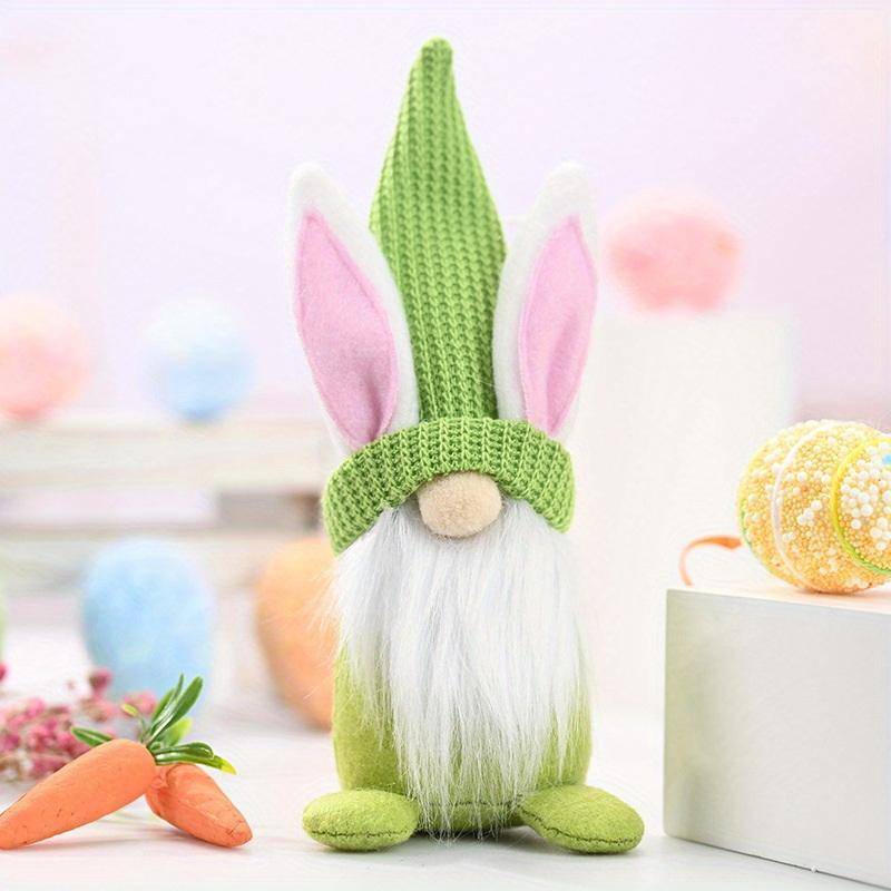 {YAN} Búp bê thỏ Gnome vô danh Phục sinh Trang trí lễ Phục sinh vui vẻ cho đồ dùng dự tiệc tại nhà 2026 Đồ trang trí thỏ treo lò xo Quà tặng trẻ em {ya}