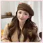 JRP Cotton Nữ Mũ Nồi Mùa Đông Mũ Vintage Pháp Kẻ Sọc Top Mũ Họa Sĩ Mũ Thu Đông Phố Hình Bát Giác Mũ Nồi JRP