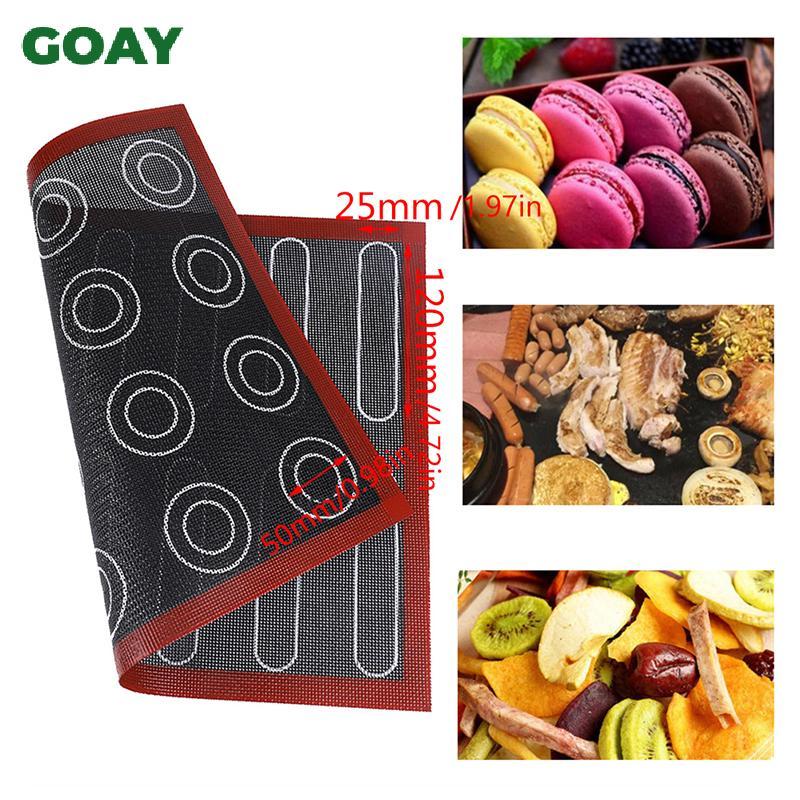 Thảm nướng bánh silicon đục lỗ GOAY Tấm lót bánh ngọt Macaron chống chịu nhiệt 40x30 VN
