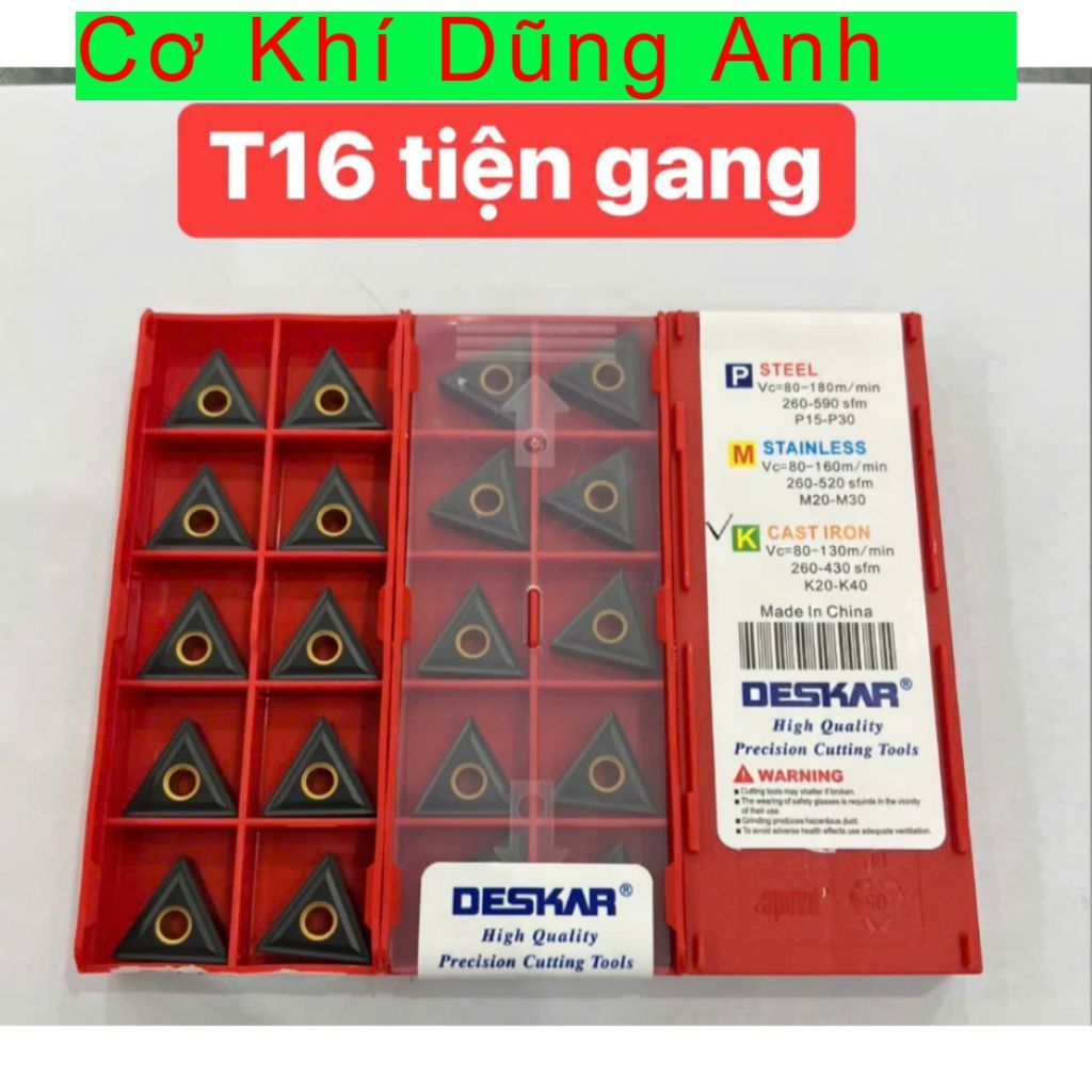 Chip T16 chuyên tiện gang hãng Deskar