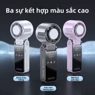 Quạt Turbo siêu cầm tay 2026, Làm mát tức thì, Tuổi thọ pin lâu trôi, Quạt bàn xoay cổ ba trong một