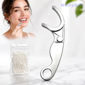 Dụng cụ đánh bóng bằng thép không gỉ WANYEDI, Dụng cụ đánh bóng kim loại di động có thể nạp lại, Mang theo bên bạn Có thể tái sử dụng Bao gồm tăm tăm 50m Sử dụng tại nhà