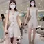 Bộ đồ thời trang phong cách mới mùa hè dành cho nữ Áo len Cardigan có nút thiết kế cao cấp Bộ đồ ngắn tay một bộ